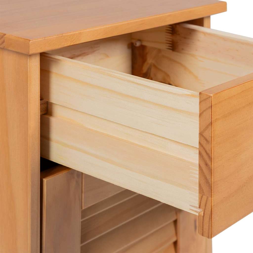 vidaXL Bathroom Furniture Set VIGO 3 pcs Honey Brown Solid Pine Wood