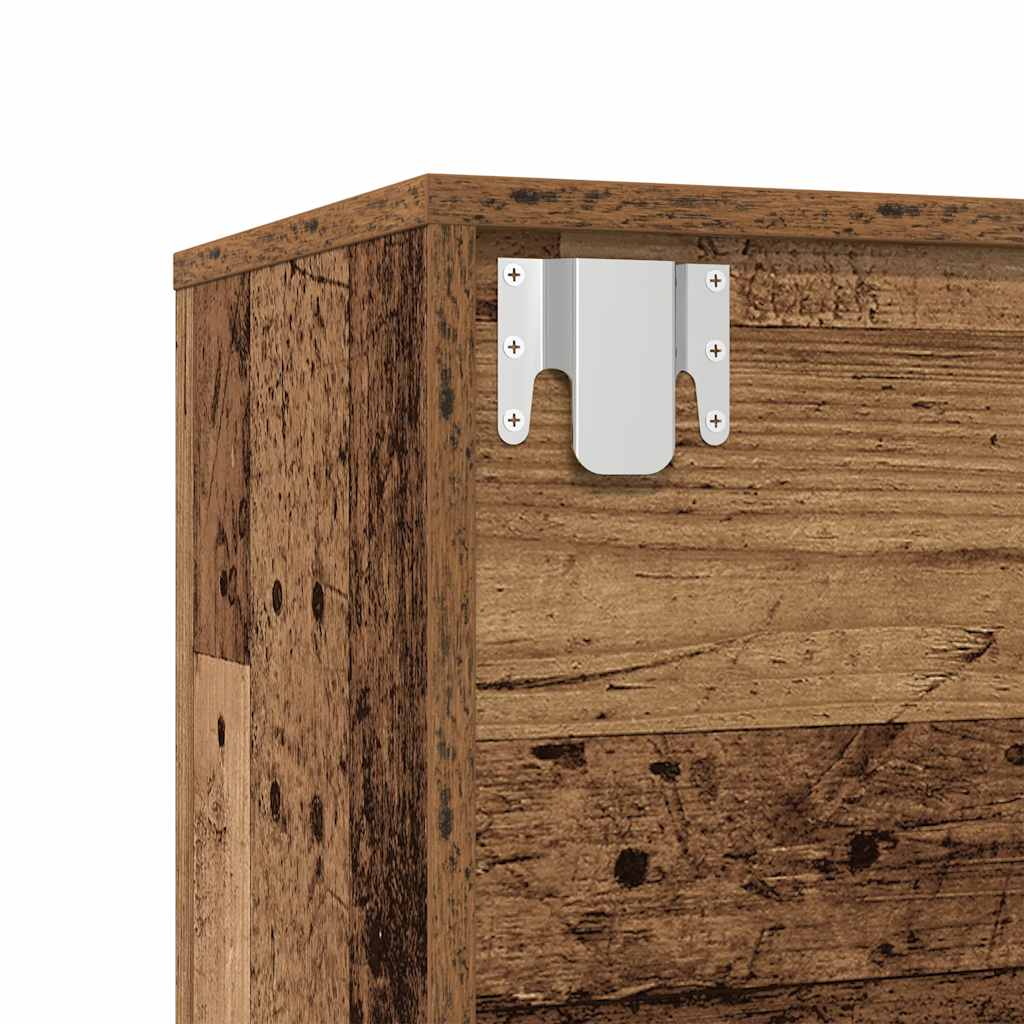 vidaXL Book Cabinets 3 pcs Old Wood Engineered Wood