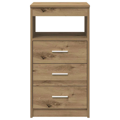 vidaXL Desk with Cabinet Artisan Oak Engineered Wood