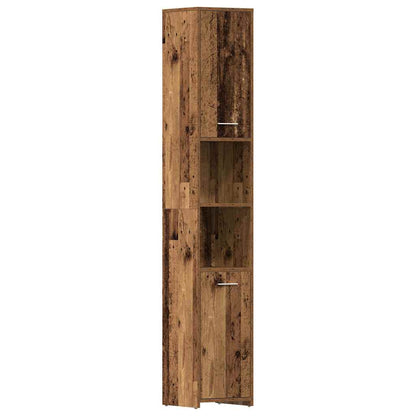 vidaXL 4 Piece Bathroom Furniture Set Old Wood Engineered Wood