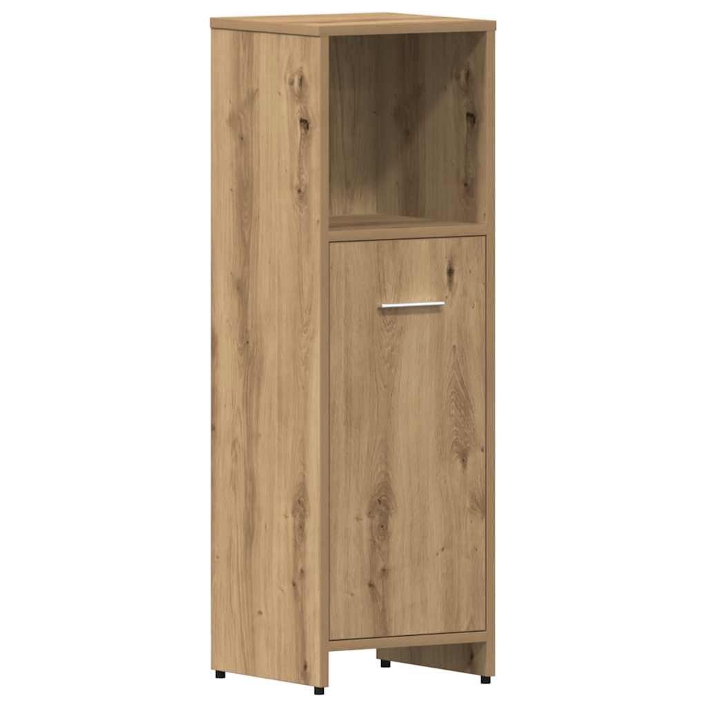 vidaXL 4 Piece Bathroom Furniture Set Artisan Oak Engineered Wood