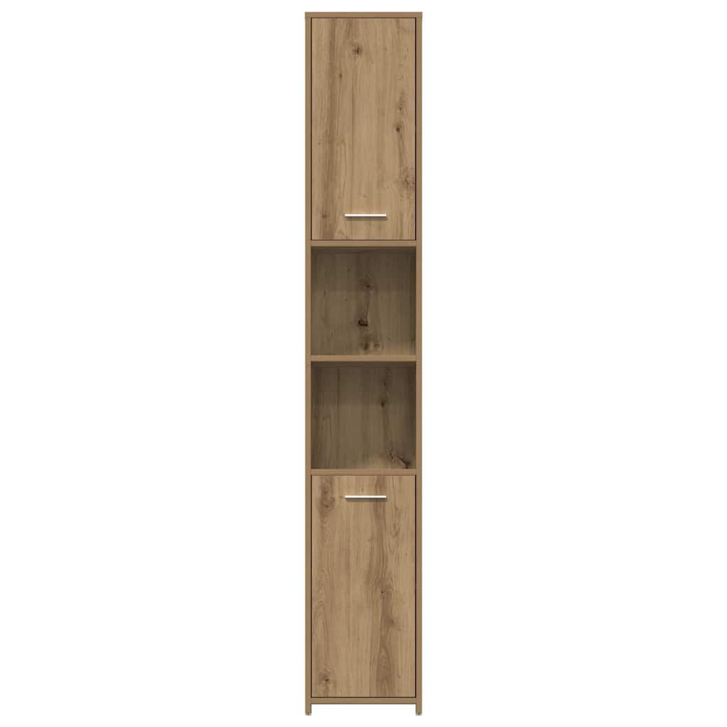 vidaXL 4 Piece Bathroom Furniture Set Artisan Oak Engineered Wood