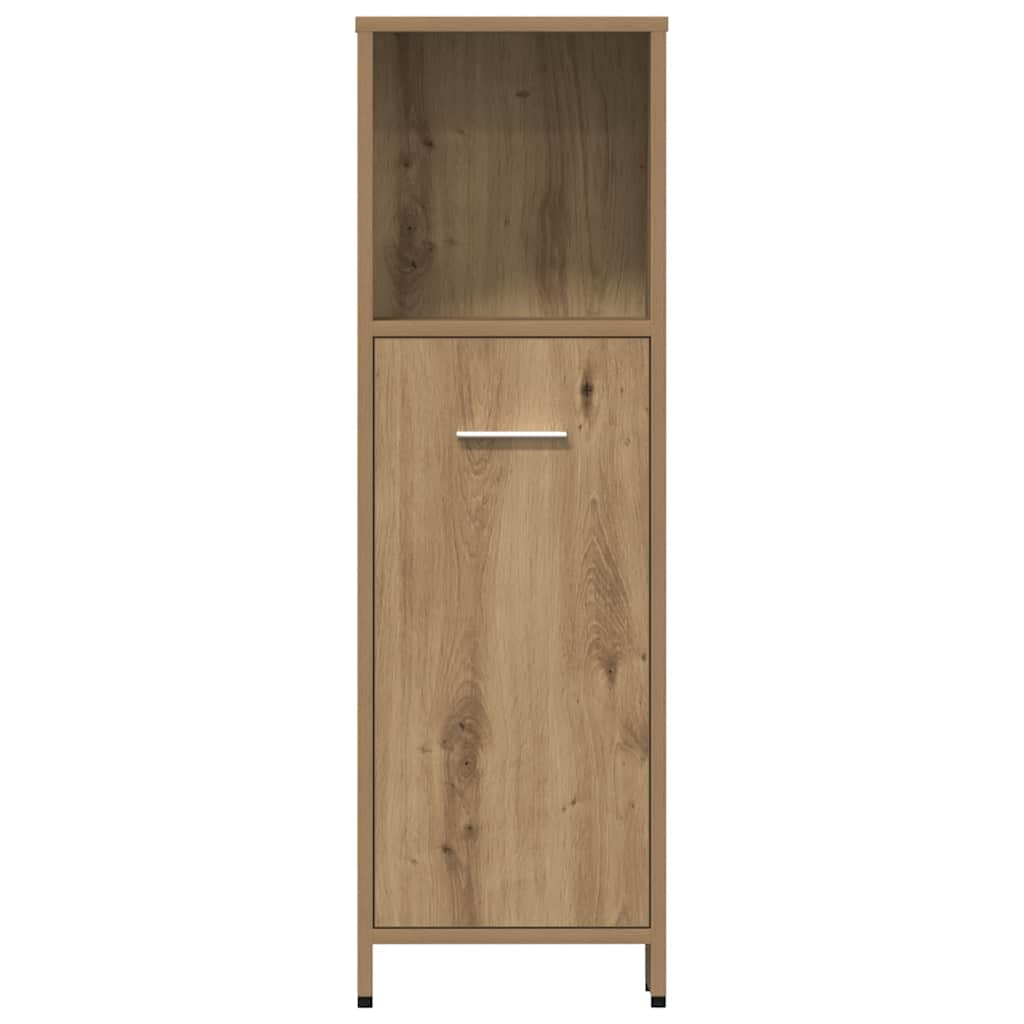 vidaXL 4 Piece Bathroom Furniture Set Artisan Oak Engineered Wood