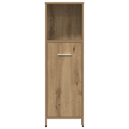 vidaXL 4 Piece Bathroom Furniture Set Artisan Oak Engineered Wood