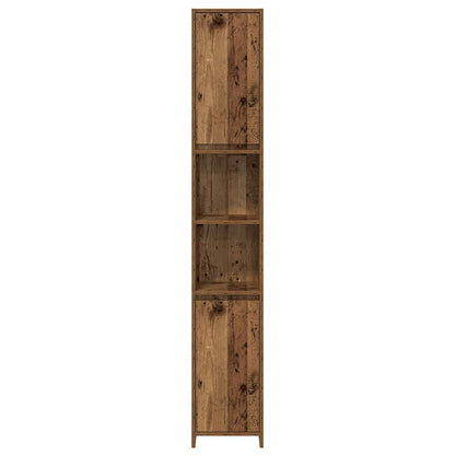 vidaXL 4 Piece Bathroom Furniture Set Old Wood Engineered Wood
