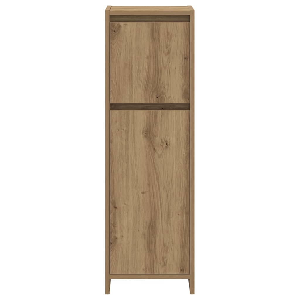 vidaXL 4 Piece Bathroom Furniture Set Artisan Oak Engineered Wood