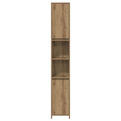 vidaXL 4 Piece Bathroom Furniture Set Artisan Oak Engineered Wood