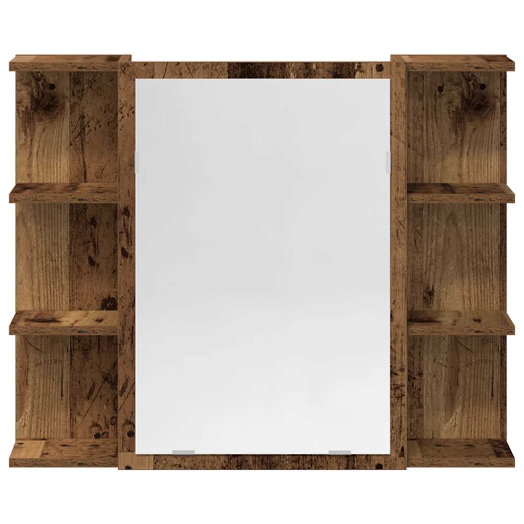 vidaXL 4 Piece Bathroom Furniture Set Old Wood Engineered Wood