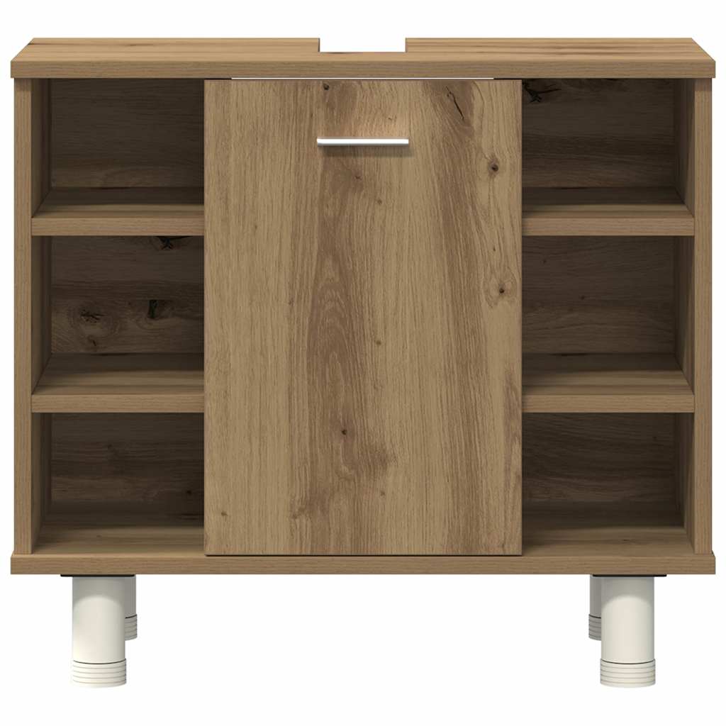 vidaXL 4 Piece Bathroom Furniture Set Artisan Oak Engineered Wood