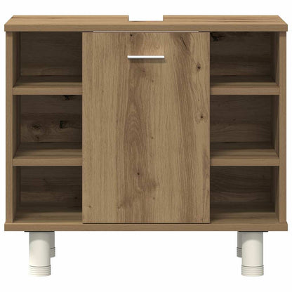 vidaXL 4 Piece Bathroom Furniture Set Artisan Oak Engineered Wood