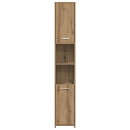 vidaXL 3 Piece Bathroom Furniture Set Artisan Oak Engineered Wood