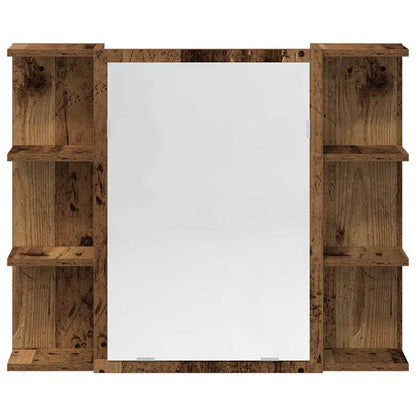 vidaXL 3 Piece Bathroom Furniture Set Old Wood Engineered Wood