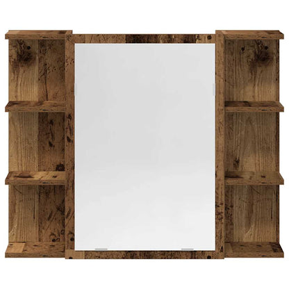 vidaXL 3 Piece Bathroom Furniture Set Old Wood Engineered Wood