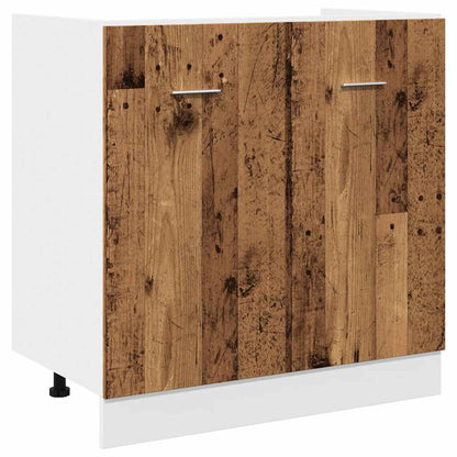 vidaXL 7 Piece Kitchen Cabinet Set Lyon Old Wood Engineered Wood