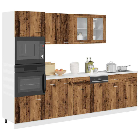 vidaXL 7 Piece Kitchen Cabinet Set Lyon Old Wood Engineered Wood