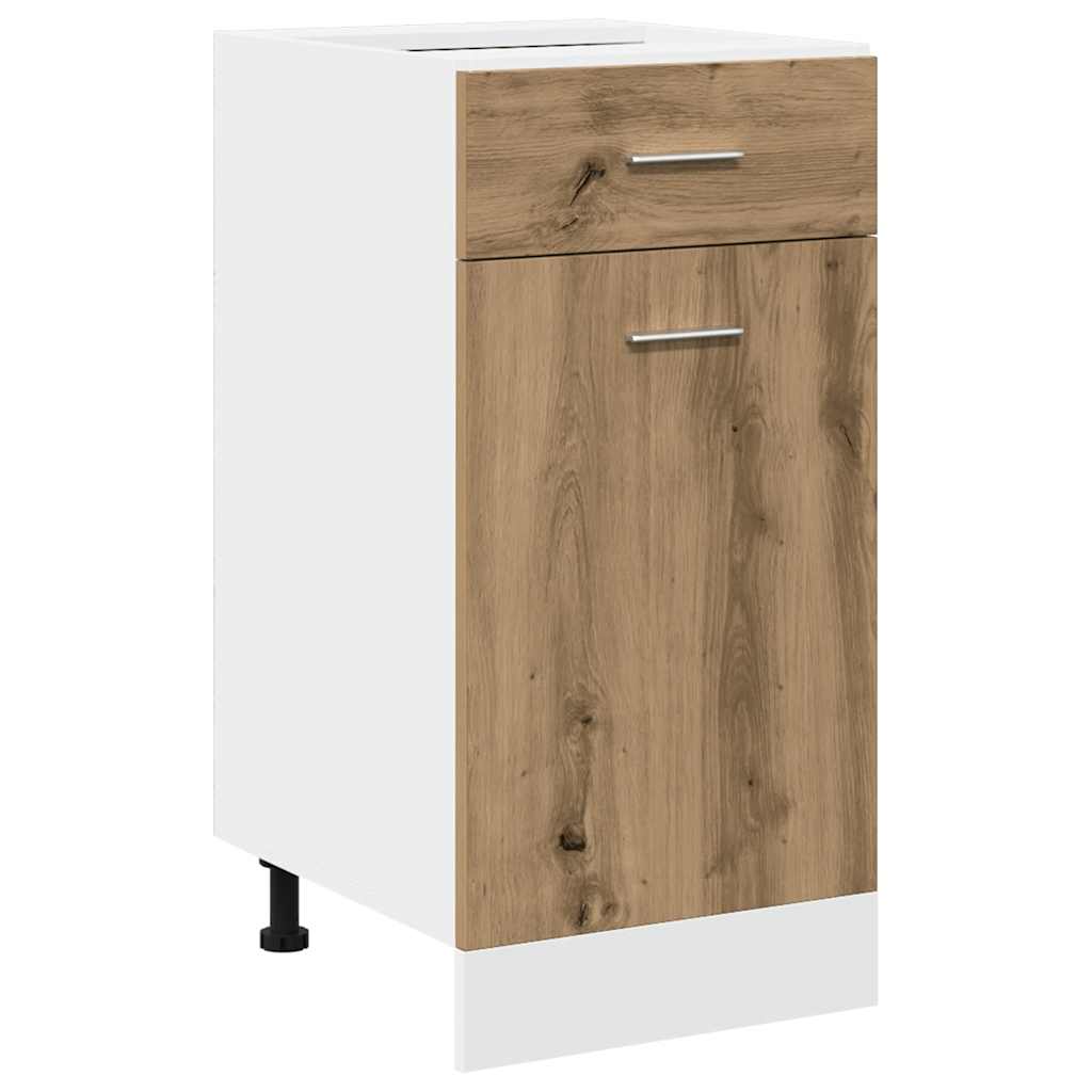 vidaXL 7 Piece Kitchen Cabinet Set Lyon Artisan Oak Engineered Wood
