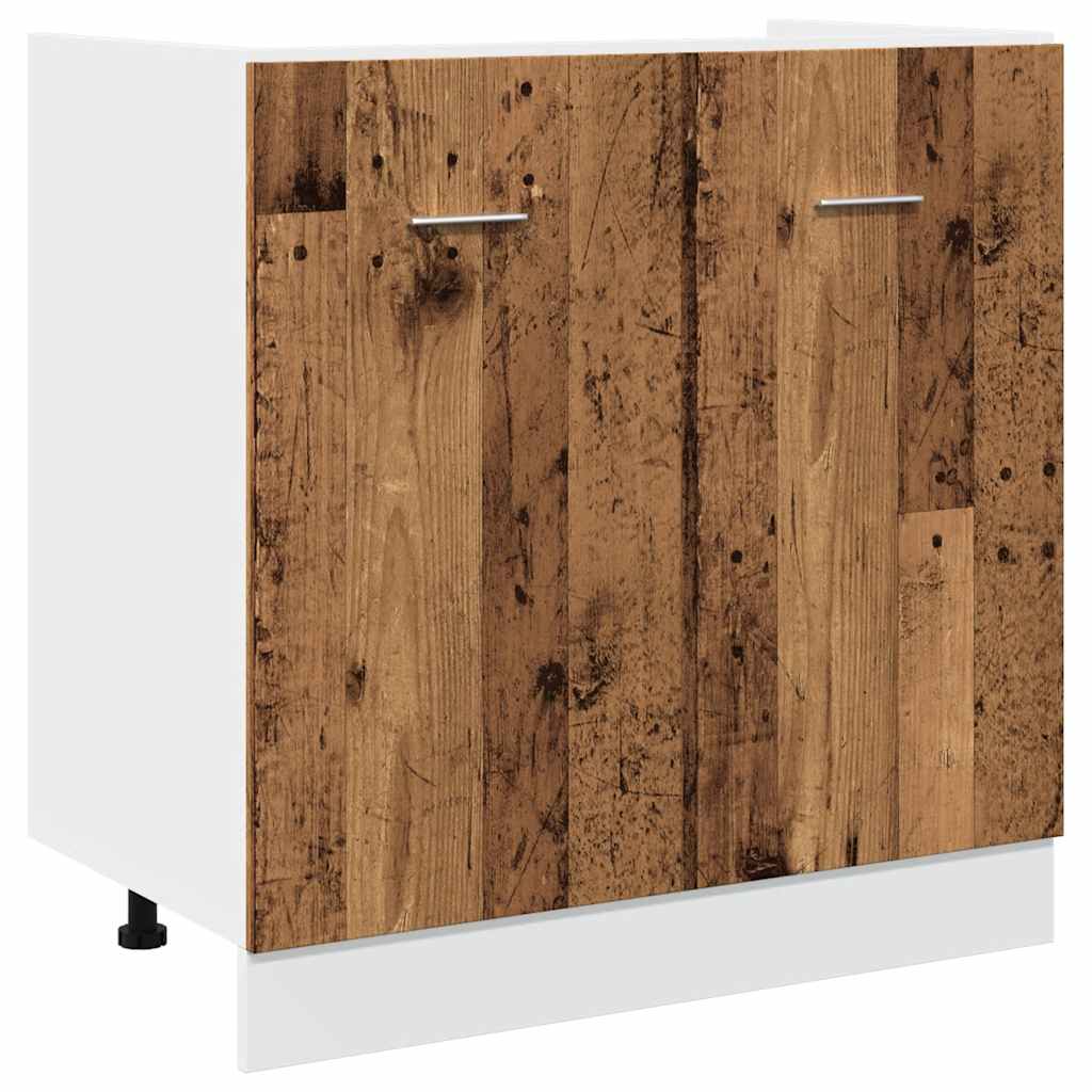 vidaXL 11 Piece Kitchen Cabinet Set Lyon Old Wood Engineered Wood
