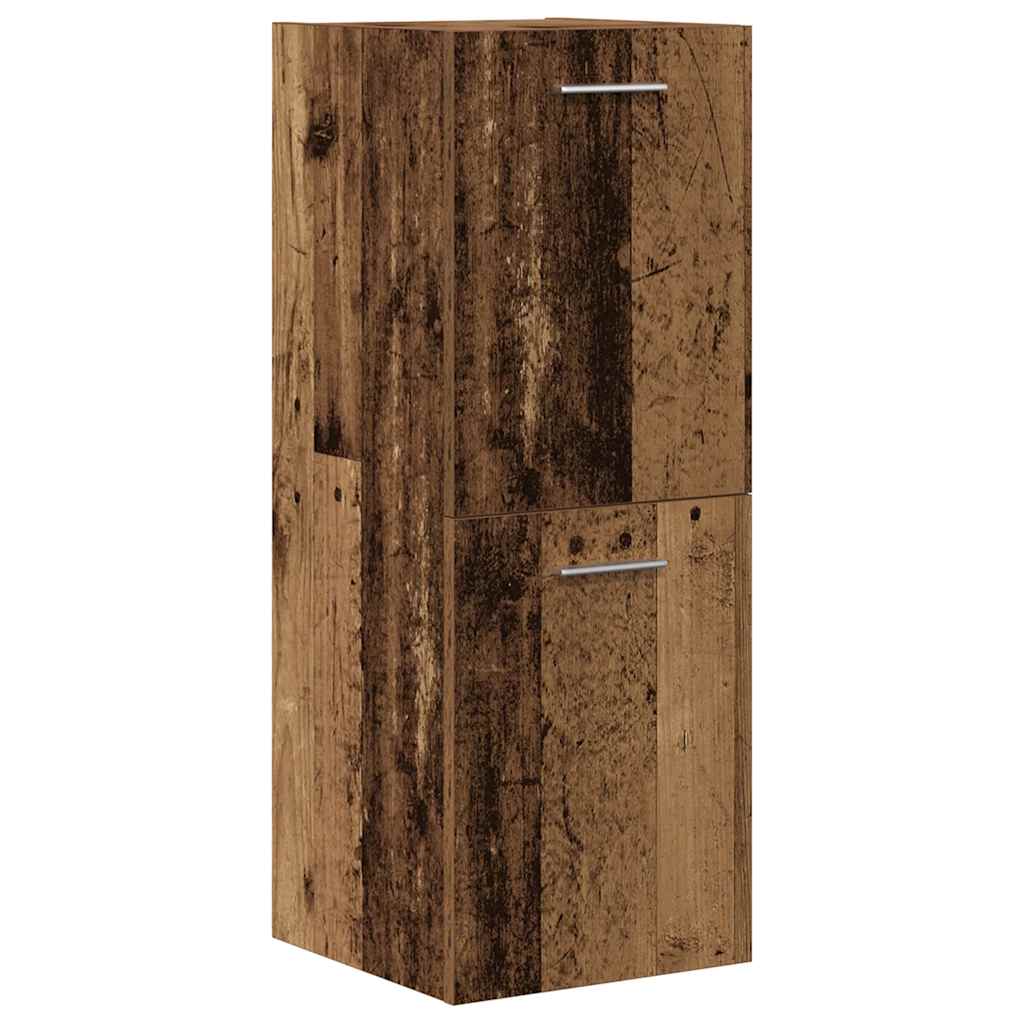 vidaXL 4 Piece Bathroom Furniture Set Old Wood Engineered Wood