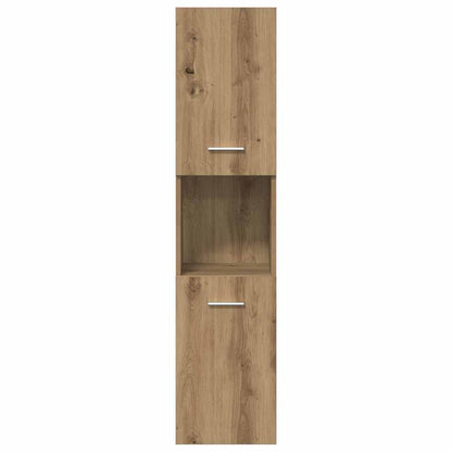 vidaXL 3 Piece Bathroom Furniture Set Artisan Oak Engineered Wood