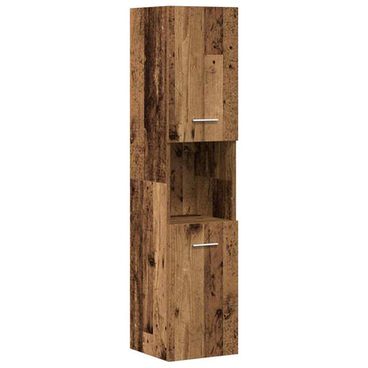 vidaXL 4 Piece Bathroom Furniture Set Old Wood Engineered Wood