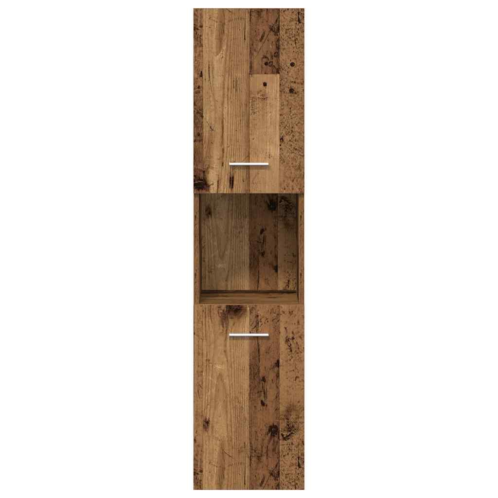 vidaXL 4 Piece Bathroom Furniture Set Old Wood Engineered Wood