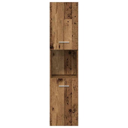vidaXL 4 Piece Bathroom Furniture Set Old Wood Engineered Wood