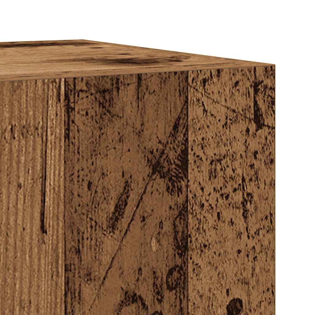 vidaXL 4 Piece Bathroom Furniture Set Old Wood Engineered Wood