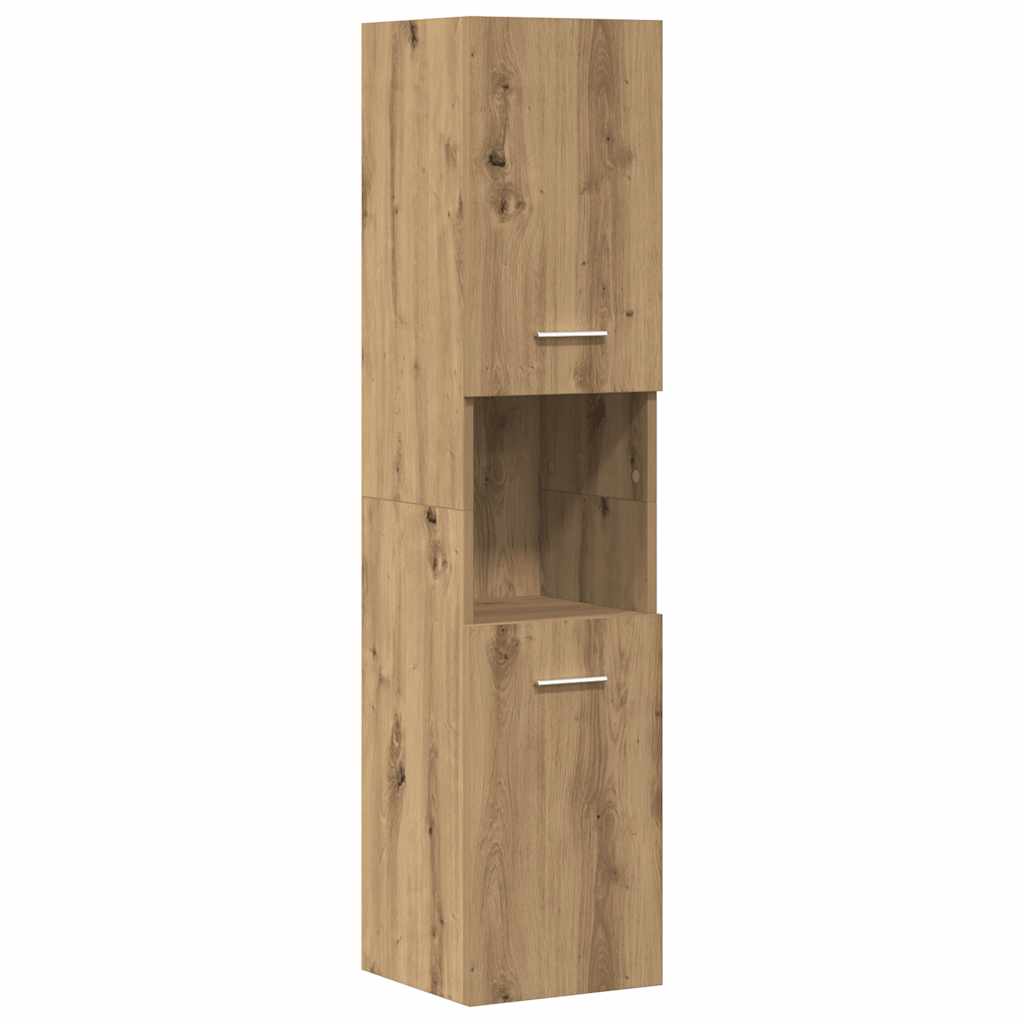 vidaXL 4 Piece Bathroom Furniture Set Artisan Oak Engineered Wood