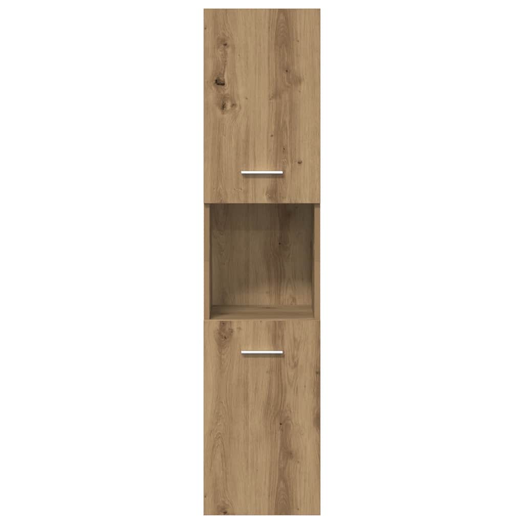 vidaXL 4 Piece Bathroom Furniture Set Artisan Oak Engineered Wood
