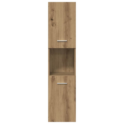 vidaXL 4 Piece Bathroom Furniture Set Artisan Oak Engineered Wood