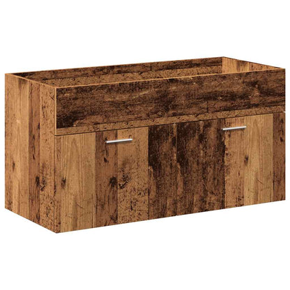 vidaXL 4 Piece Bathroom Furniture Set Old Wood Engineered Wood