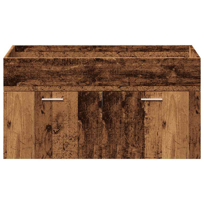vidaXL 4 Piece Bathroom Furniture Set Old Wood Engineered Wood