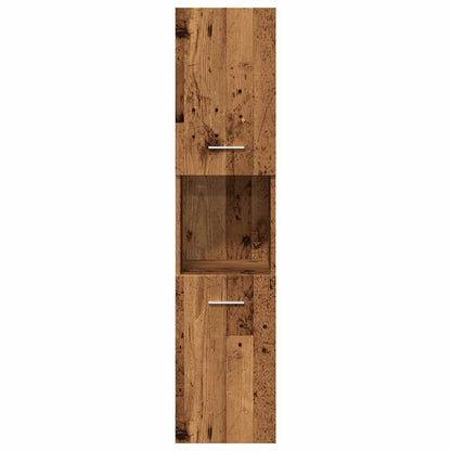 vidaXL 5 Piece Bathroom Furniture Set Old Wood Engineered Wood