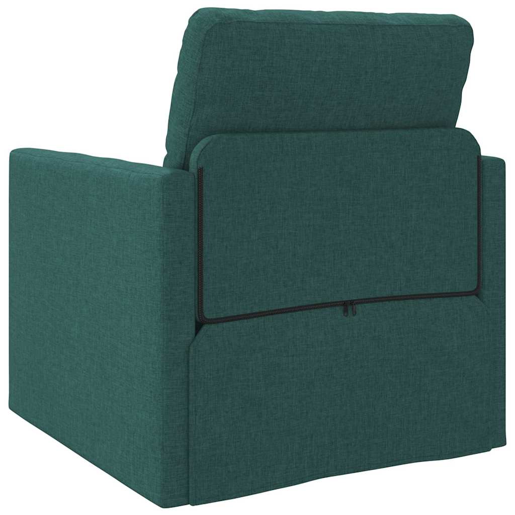 vidaXL Sofa Bed Dark Green 74 x 77 x 81 cm Velvet
