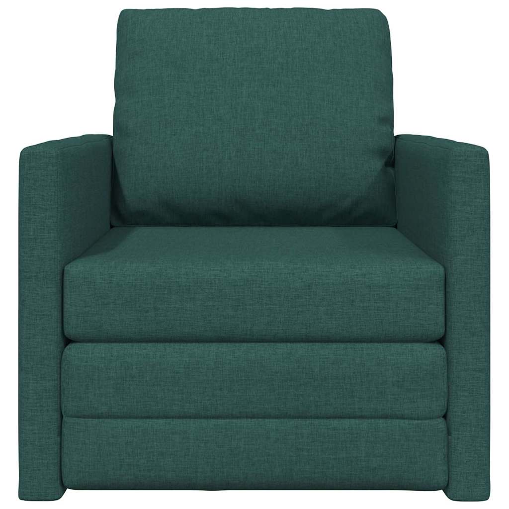 vidaXL Sofa Bed Dark Green 74 x 77 x 81 cm Velvet