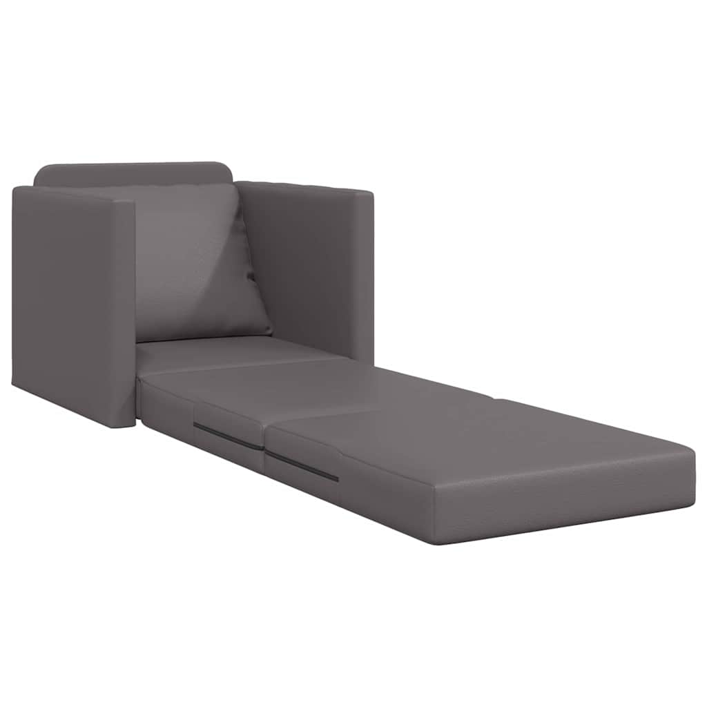 vidaXL Sofa Bed Grey 74 x 77 x 81 cm Velvet