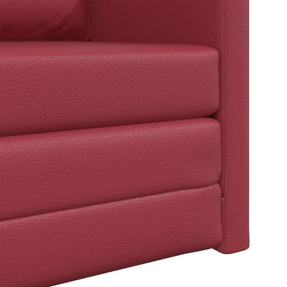 vidaXL Sofa Bed Wine Red 74 x 77 x 81 cm Velvet