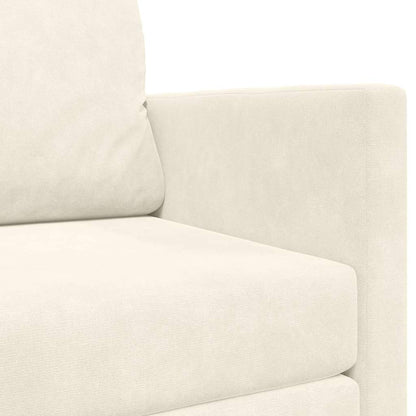 vidaXL Sofa Bed Cream 124 x 204 x 61 cm Velvet