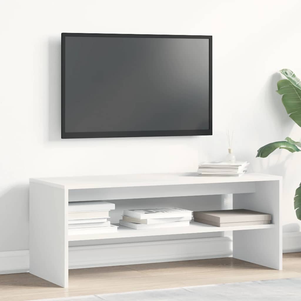 vidaXL TV Cabinet White 100x40x40 cm Engineered Wood