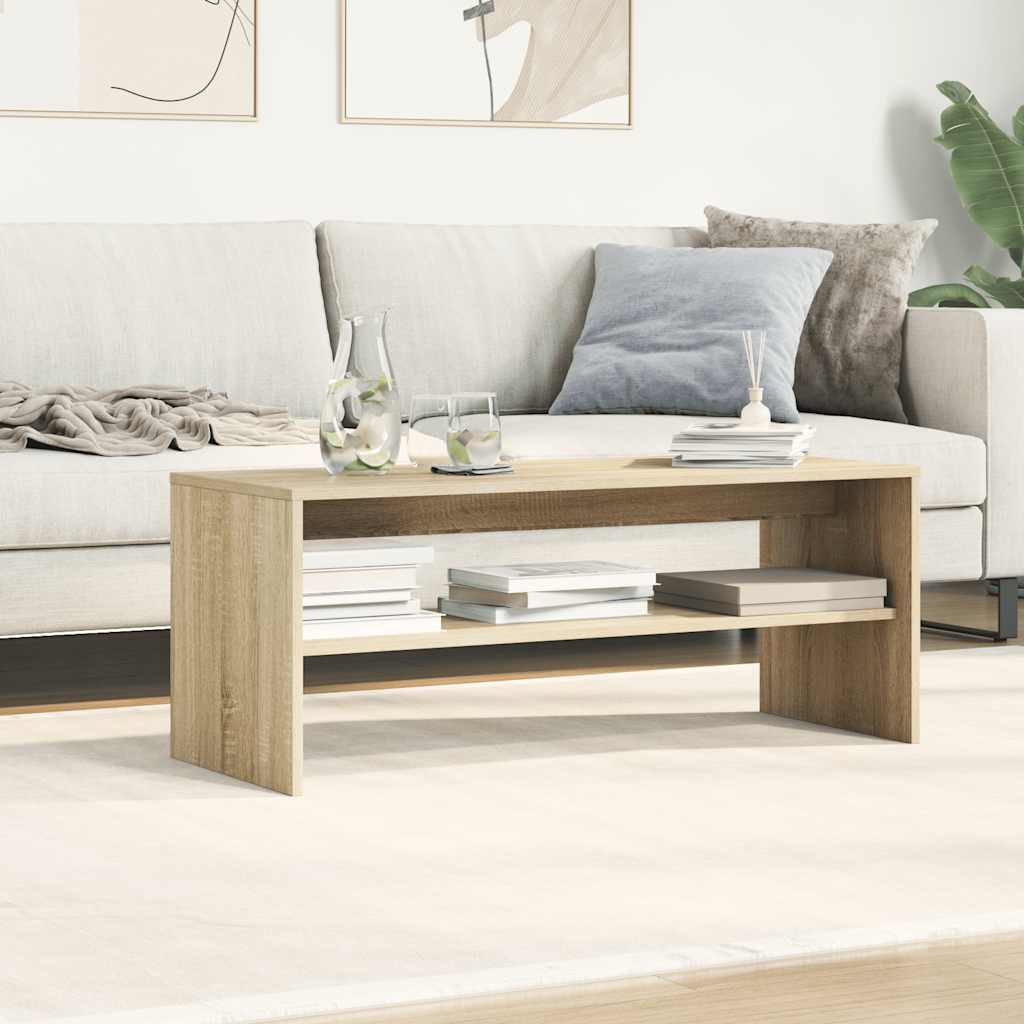 vidaXL TV Cabinet Sonoma Oak 100x40x40 cm Engineered Wood