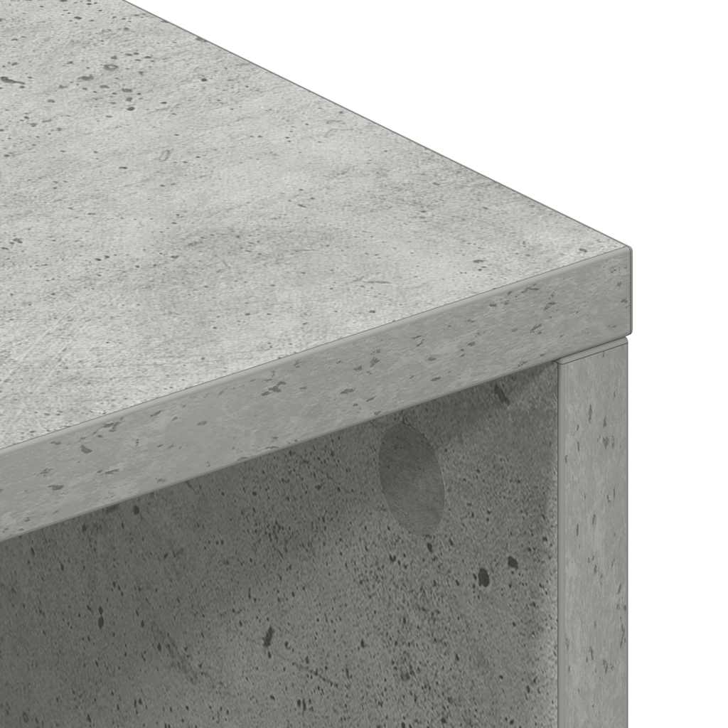 vidaXL TV Cabinet Concrete Grey 100x40x40 cm Engineered Wood
