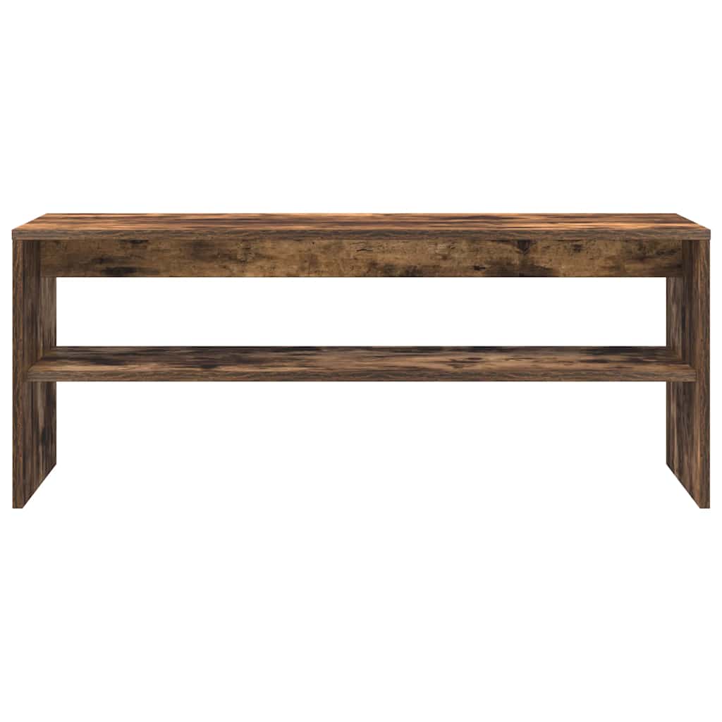 vidaXL TV Cabinet Smoked Oak 100x40x40 cm Engineered Wood