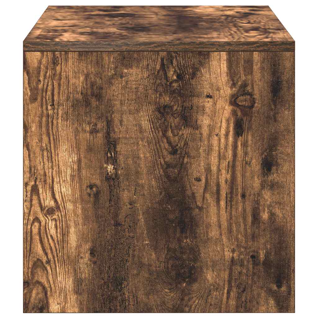 vidaXL TV Cabinet Smoked Oak 100x40x40 cm Engineered Wood
