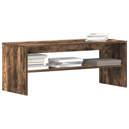vidaXL TV Cabinet Smoked Oak 100x40x40 cm Engineered Wood