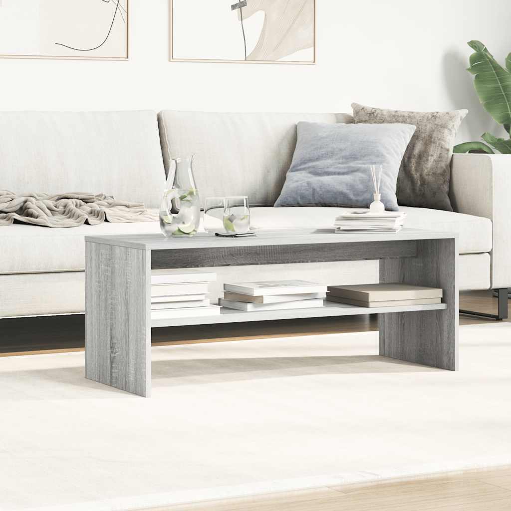 vidaXL TV Cabinet Grey Sonoma 100x40x40 cm Engineered Wood