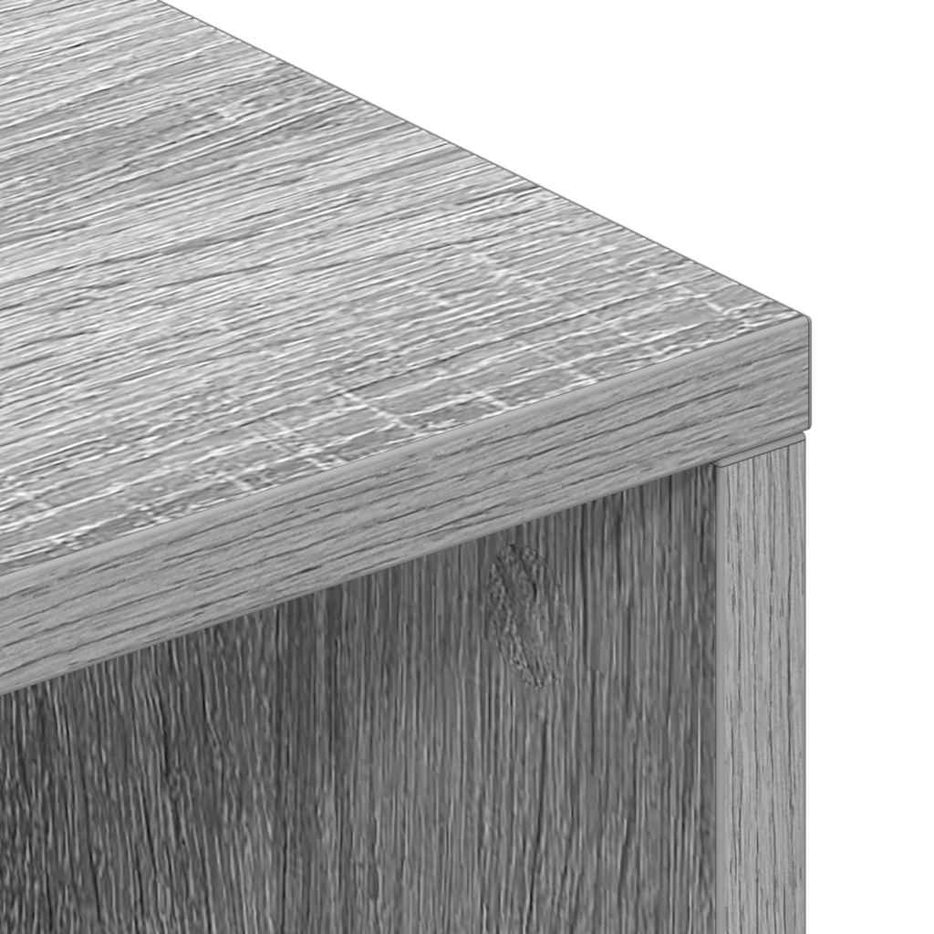 vidaXL TV Cabinet Grey Sonoma 100x40x40 cm Engineered Wood