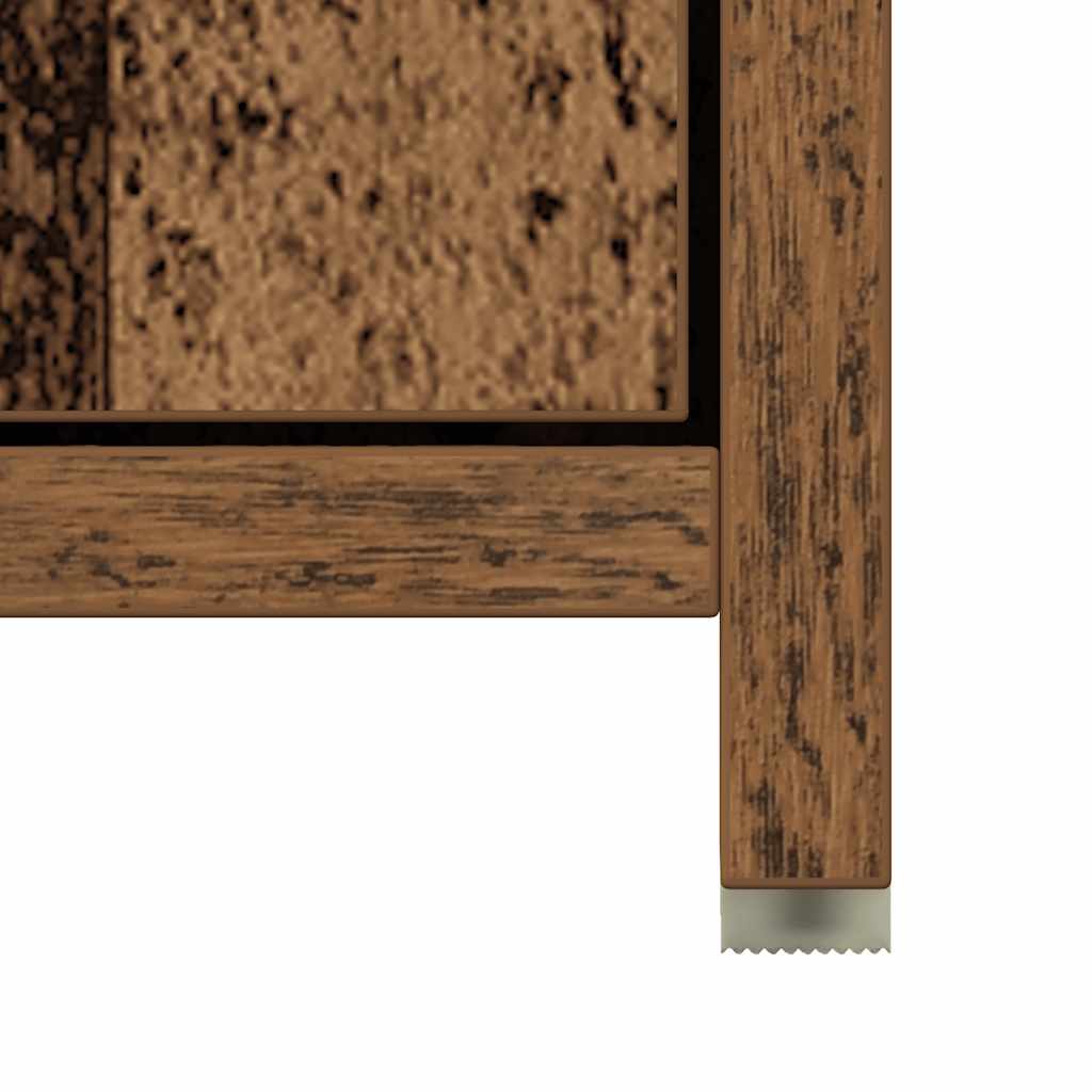vidaXL Bathroom Cabinet Old Wood 30x30x183,5 cm Engineered Wood