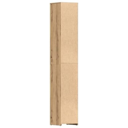 vidaXL Bathroom Cabinet Artisan Oak 30x30x183.5 cm Engineered Wood
