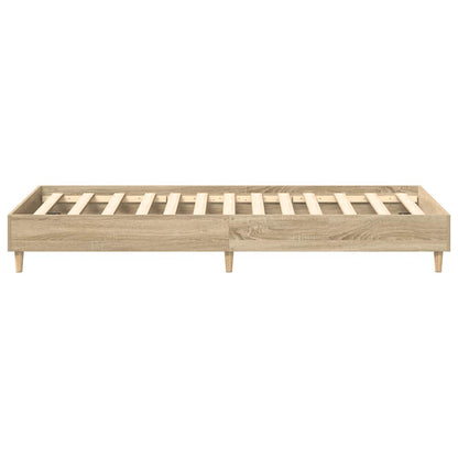 vidaXL Bed Frame No Mattress Sonoma Oak 90x200 cm Engineered Wood