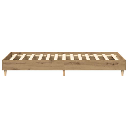 vidaXL Bed Frame No Mattress Artisan Oak 90x200 cm Engineered Wood